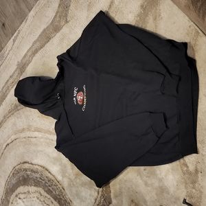 Black San Francisco 49ers Hoodie Sweatshirt flawed